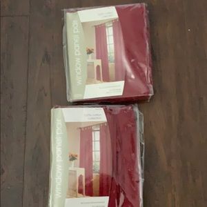 Window panel pair 82x84 inches